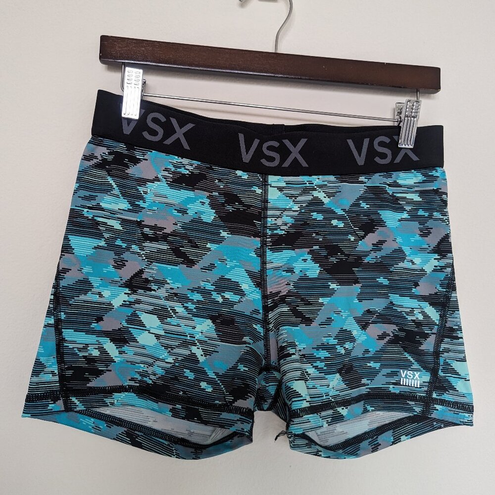 VSX Sport Blue Camo Boxer Active Shorts, M